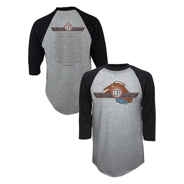 Two Tone Eagle Logo Raglan Shirt